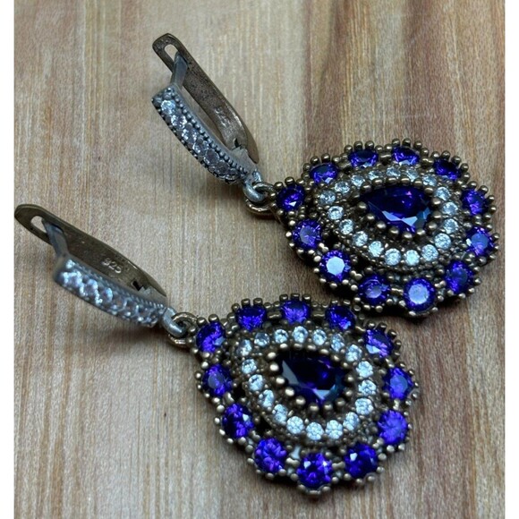 925 Sterling Silver Turkish Vintage Jewelry Set  for Women,NEW,Antique,Handmade - Picture 3 of 12